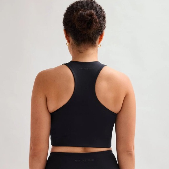Girlfriend Collective Paloma Racerback‎ Sports Bra Black Medium NWT - Picture 2 of 8